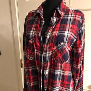 H&M Plaid blouse Red/White/Blue Size 12